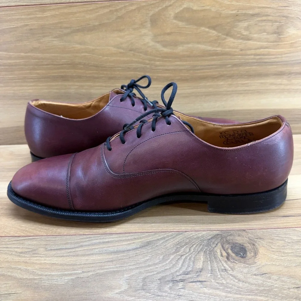 Churchs Custom Grade Consul Cap Toe Mens 10 D UK Brown Leather Oxford Formal